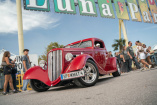 So war's in Lignano Sabbiadoro: U.S. Cars on the Beach 2023