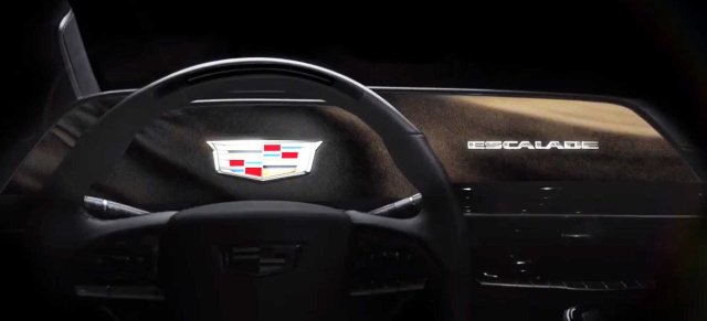 Premiere im Februar 2020: Cadillac Escalade Interieur Teaser zeigt großes OLED Curved Display