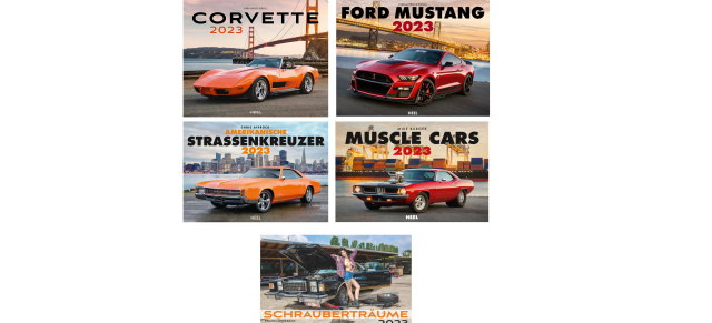 Kalender 2023: Tolle Kalender für US Car- und Auto-Fans aus dem Heel Verlag