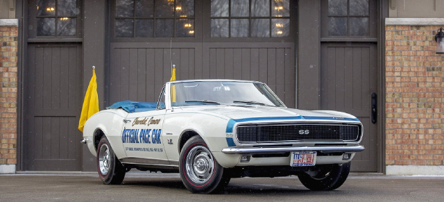 1967er Chevrolet Camaro RS/SS Pace Car Edition Convertible: Das Originale No.1 Indianapolis 500 Pace Car von 1967