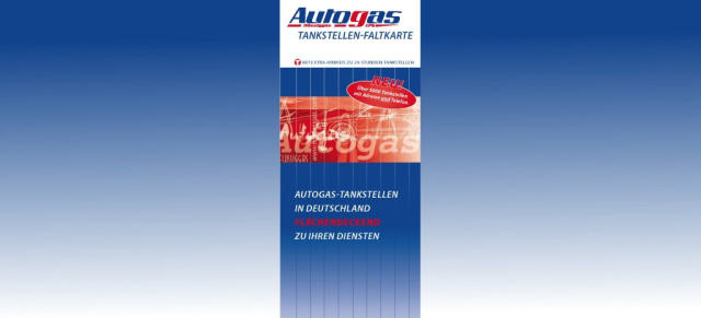 Autogas Tankstellen-Faltkarte für Deutschland: 