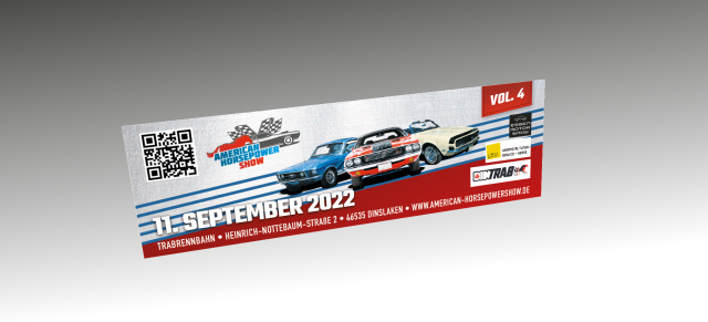 4. American Horsepower Show, 11. September, Dinslaken: Hier gibt es Tickets im Vorverkauf für das US-Car Festival auf der Trabrennbahn in Dinslaken