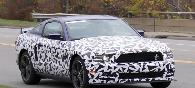 Erwischt: 2013 Ford Mustang GT Facelift : Erlkönigbilder vom neuen Pony Car