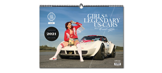 13. Ausgabe: Der neue Wochenkalender Girls & legendary US-Cars 2021