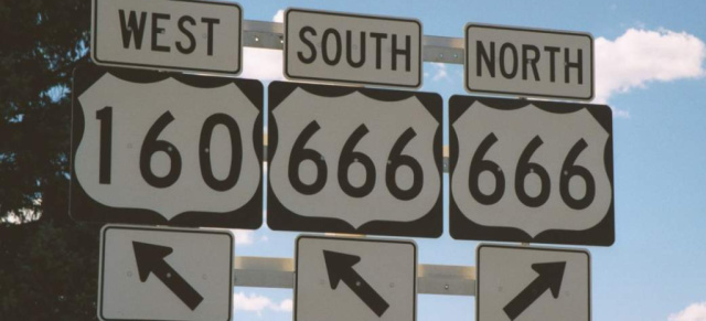 Route 666: Das meist gestohlene Verkehrsschild der USA