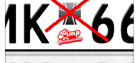 Urkundenfälschung! Keine Sticker fürs Kennzeichen !: Straftatbestand bei "coolen" Aufklebern auf Nummernschild 