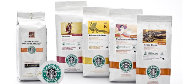 Starbucks Kaffee jetzt auch im Supermarkt erhältlich: Ob zum Frühstück zu Hause, im Büro oder am Third Place im nächsten Starbucks Coffee House
