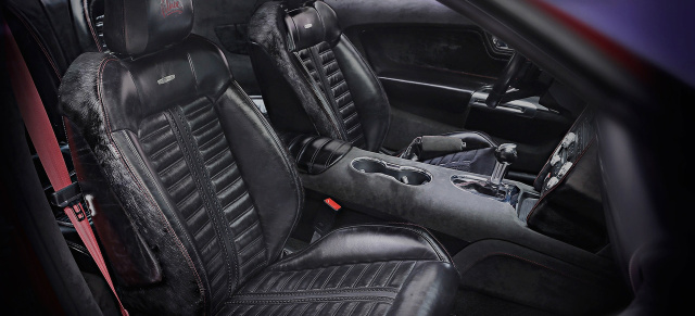 Geschmackloser Kundenwunsch oder stilecht?: Ford Mustang mit Pferde-Leder-Interieur