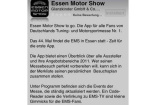 NEU: Essen Motor Show als App: Die App ist erhältlich für Iphone, Ipad und Android. 