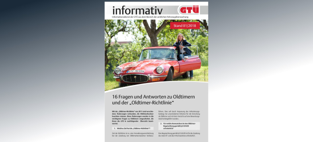 Ratgeber: GTÜ-informativ "Oldtimer"