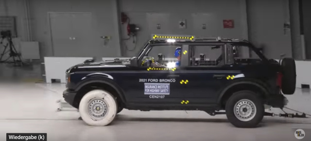 IIHS-Crash Test: So schneidet der neue Ford Bronco im Crash Test ab