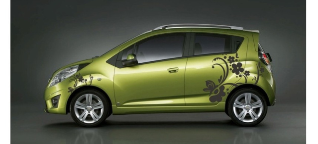 Florale Autoaufkleber  Immer mehr Frauen stylen ihr Auto individuell.: 