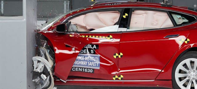Nur Befriedigend im IIHS-Test: Tesla Model S mit Crashproblemen