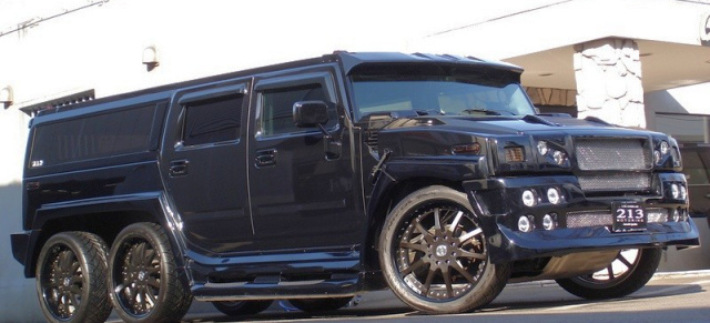 Das ist der Hammer: Hummer H2 mit sechs Rädern!: Stretch-Limousine mal anders: Ultimate 6