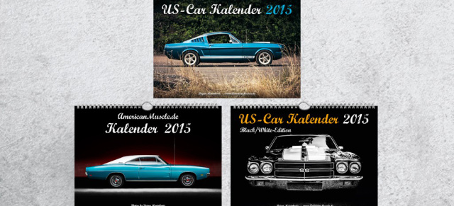 Drei neue Kalender von AmericanMuscle.de: Wahlweise in DIN A3 oder A4