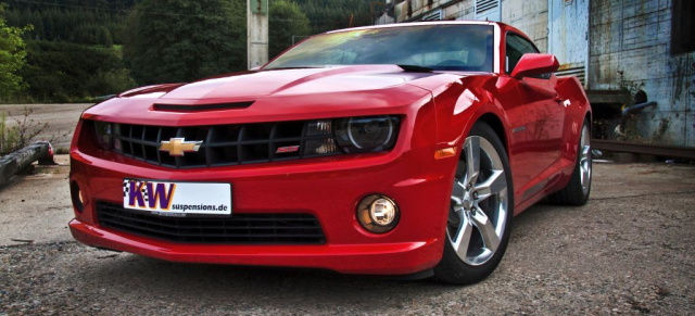 Deutsche Dämpfung für das US-Muscle Car: KW-Gewindefahrwerk für den Chevrolet Camaro: Vorbericht Essen Motor Show 2009