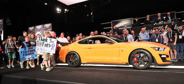 Barrett-Jackson Auction: Erster 2020 Ford Mustang Shelby GT500 versteigert