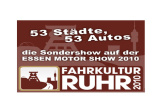 ESSEN MOTOR SHOW 2010 - Sonderschau "Fahrkultur RUHR 2010"