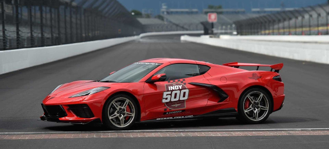 Die Corvette C8 als Führungsfahrzeug in der NASCAR: 2020er Chevy Corvette C8 Indianapolis 500 Pace Car