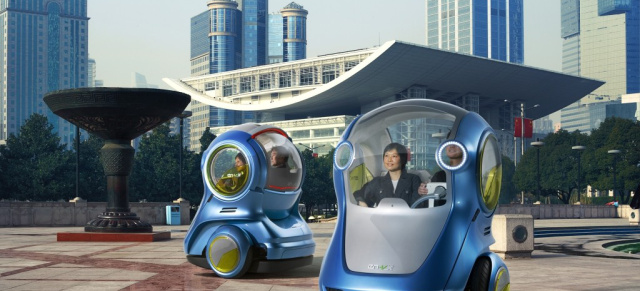 Irgendwas zwischen R2D2 und Futurama: Fahren wir in Zukunft so Auto?: Urbane Mobilität in der Zukunft: GM enthüllt EN-V Concept
