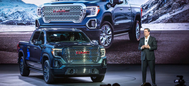 Premiere: 2019 GMC Sierra kommt mit dem ersten Carbonfaser-Pickup-Bett