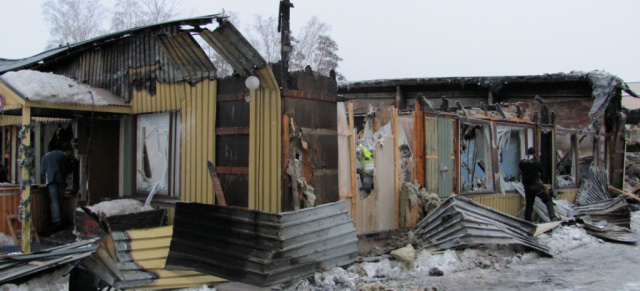 Büro der finnischen Hot Rodder (FHRA) durch Feuer zerstört: Schweißarbeiten an einem Tank verursachen Feuerkatastrophe 