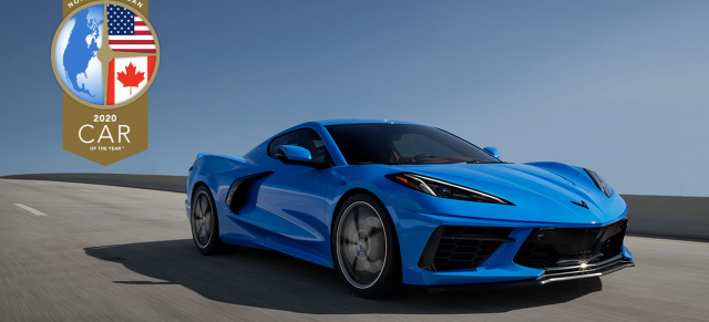 2020er Stingray beeindruckt unabhängige Gruppe renommierter Journalisten: Chevrolet Corvette zum "North American Car of the Year 2020" gewählt