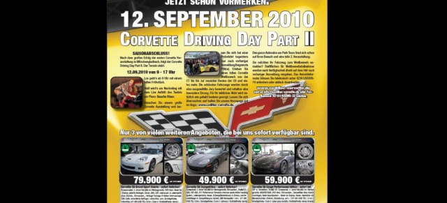12. September:  Corvette Driving Day Part II, Mönchengladbach: 