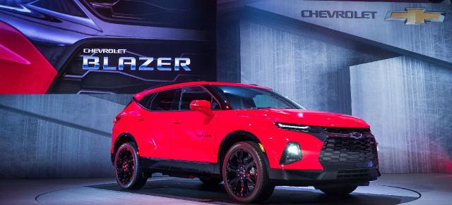 GM bringt Geländewagen Ikone zurück: 2019 Chevrolet Blazer - Midsize Crossover statt SUV