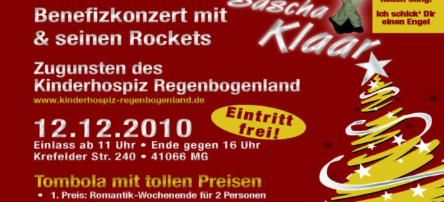 12. Dezember: Rock Around The Christmas Tree, Mönchengladbach: Benefiz-Konzert mit Sascha Klaar im Autosalon am Park