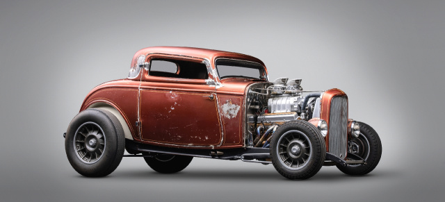 Chris Andrews, Chip Foose, Bobby Walden, Steve Moal und Austin Speed Shop: 1932er Ford "Fender-Less" Three-Window Coupe