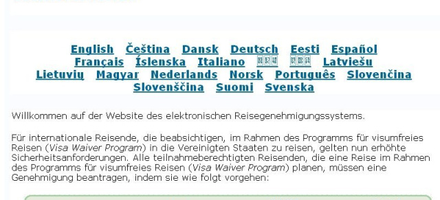 Neue Einreisebestimmungen für USA: ESTA ersetzt I-94W