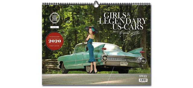 Girls & legendary US-Cars-Kalender 2020: 29 US-Modelle treffen auf 16 Pinup-Models