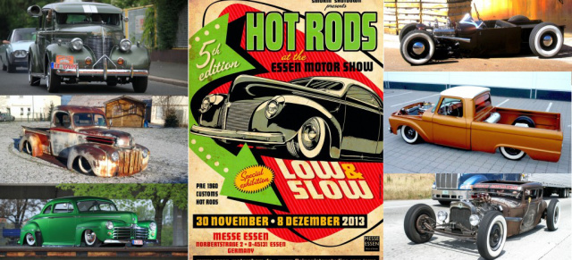 Hot Rods @ Essen Motor Show 2013: Flying Piston Studios zeigt wieder eine Sonderschau an Hot Rods & Customs