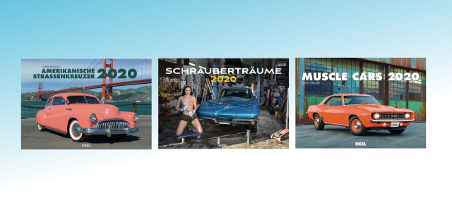 Kalender 2020: Heel-Verlag: Straßenkreuzer, Mustangs & Muscle Cars