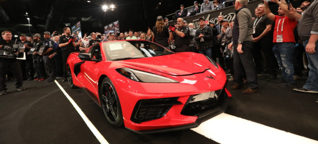 Chevrolet Corvette Stingray VIN #0001 versteigert: Detroit Children’s Fund erhält 3 Millionen US-Dollar aus der Auktion der ersten Corvette C8