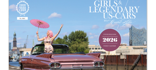 Ab sofort bestellbar: "Girls & legendary US-Cars" 2026 Kalender