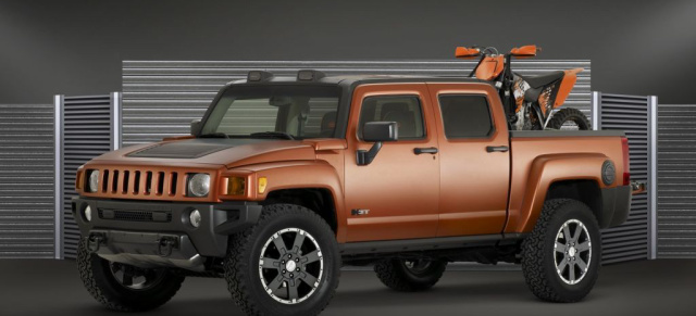 Hummer zeigt drei H3 Concepts: H3T Weekend Warrior, H3 X Concept und H3 Alpha Four Wheeler Project Trailhugger