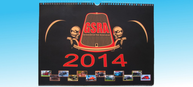 GSRA-Kalender für Hot Rod Fans: German Street Rod Association zeigt 13 schöne Motive für 2014