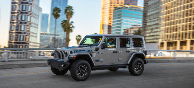 Hybrid: 2.0 -Liter Turbo-Vierzylinder-Benzinmotor und zwei Elektromotoren: Neuer Wrangler 4xe erweitert elektrifizierte Modellpalette von Jeep