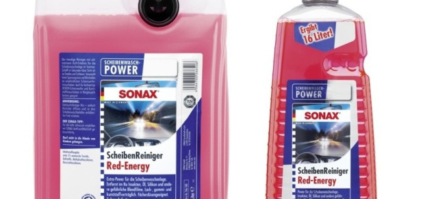 Sonax Scheibenreiniger "Red Energy": Hochwirksamer Reiniger für die Scheibenwaschanlage mit bester Materialverträglichkeit