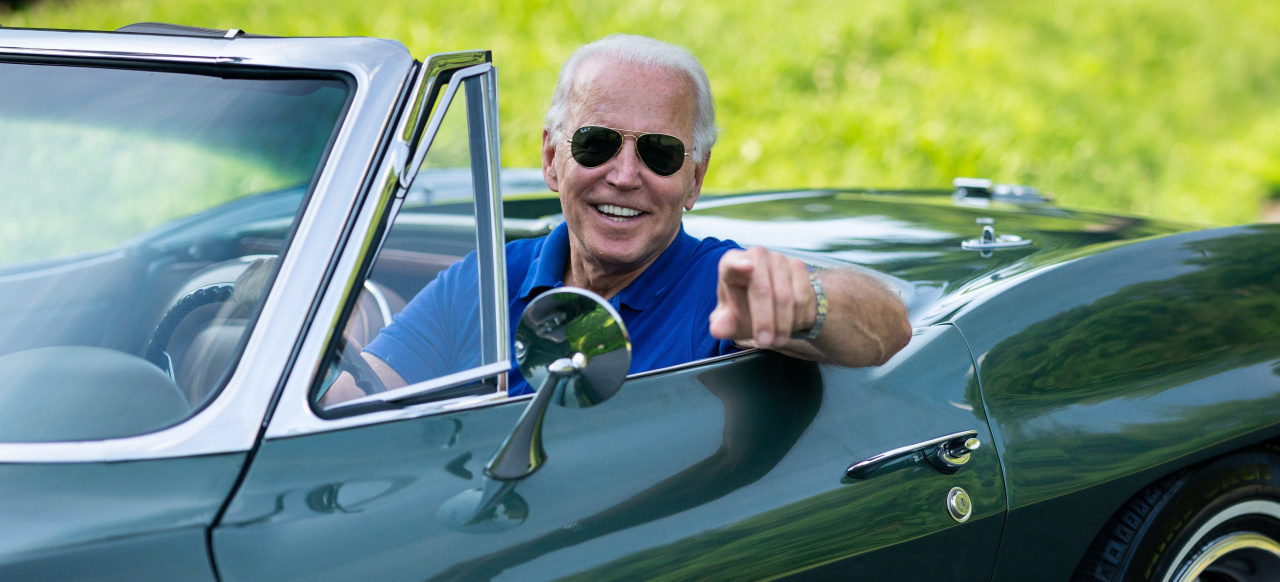 Dieses Auto gehört zum Fuhrpark des USPräsidenten Joe Biden ist ein
