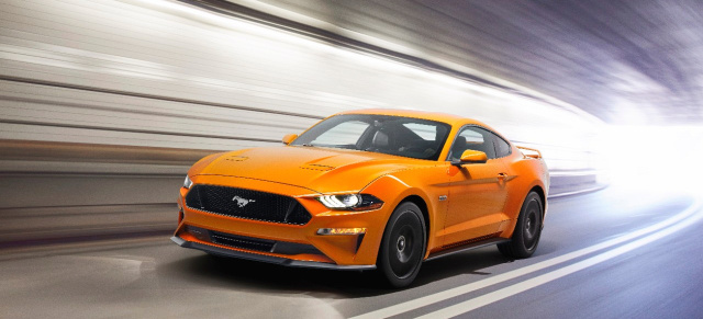 Schlankeres Design, verbesserte Technologie und mehr Performance: Facelift-Premiere: 2018 Ford Mustang