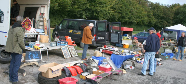 Heaven on Wheels-Swap Meet, 4.10., Recklinghsn.: Gelungene Wiederbelebung des Teilemarkts an der Vestlandhalle