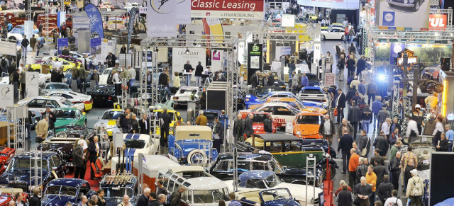 30. März bis 3. April: 23. Techno-Classica Essen 2011 : Oldtimer-Messe lockt mit rund 1.200 Ausstellern und 2.500 Sammlerautomobilen zum Verkauf