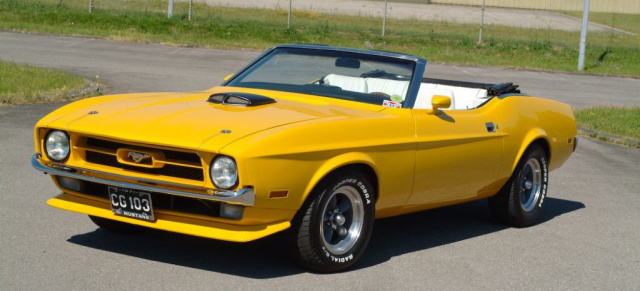 Da geht die Sonne auf: 1971er Ford Mustang Convertible als Daily Driver: Farbenfroher Lichtblick im verregneten Europa
