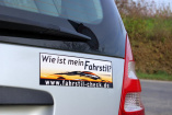 How's my Driving?: Privat-PKW mit Fahrstil-Check Aufkleber