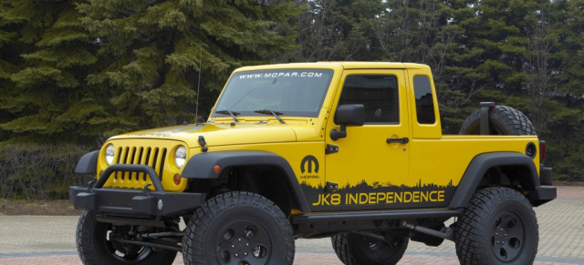 Jeep Wrangler Unlimited kommt als Pick Up!: Mopar bietet Umbausatz für 5.499 Dollar an!