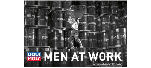 "Men at Work" - Liqui Moly Kalender 2012: Wenn die Ölfabrik zum Laufsteg wird: Liqui Molypräsentiert den ersten Werkstattkalender mit Männermodels
