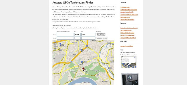 Autogas-Tankstellen-Finder: 